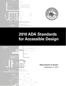 2010 ADA Standards for Accessible Design