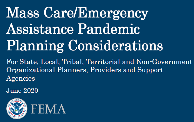 Mass Care / Emergency Assistance Pandemic Planning Guidance